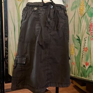 LOGG cargo style skirt, brown